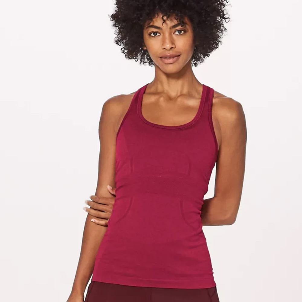 Lululemon Swiftly Tech Racerback Tank - size 10 - Scarlet